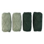 CRELANDO® Cotton thread set, 4 x 50 g