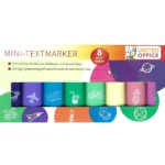UNITED OFFICE Neon Mini Highlighters - Image 2