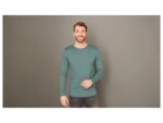 LIVERGY® Men's long-sleeved thermal shirt (M (48/50), green) - Image 2