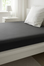 MICHALSKY jersey fitted sheet, 90-100 x 200 cm (dark grey) - Image 2