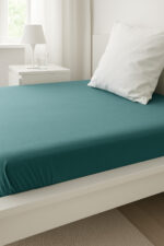 MICHALSKY Jersey fitted sheet, 90–100 x 200 cm (petroleum) - Image 2