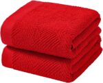 LIVARNO home Cotton towel, 50 x 100 cm, 2 pieces (red)