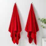 LIVARNO home Cotton towel, 50 x 100 cm, 2 pieces (red) - Image 2