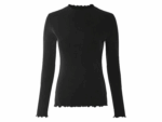 ESMARA Women's long-sleeved T-shirt, 2 pieces (black/blue, S (36/38)) - Image 4