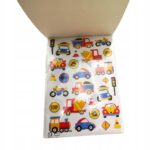 CRELANDO Glossy Stickers Set Vehicles Trains Excavators 59 pcs - Image 2