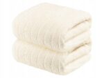 LIVARNO home Terry towel, 50 x 100 cm, 2 pieces (cream)