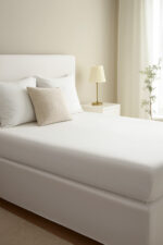 SANSIBAR Fitted sheet, 180–200 x 200 cm (cream) - Image 2