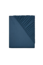 LIVARNO home Stretch jersey sheet, 90 – 100 x 200 cm (dark blue)