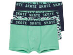 pepperts!® Boys' boxers, 3 pieces (13-14Y, green/white-green/dark blue)