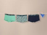 pepperts!® Boys' boxers, 3 pieces (13-14Y, green/white-green/dark blue) - Image 2