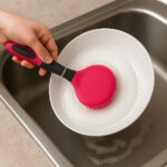 HOME IDEAS Pair of Dish Brushes – Bristle-Free Silicone Kitchen Brushes - Image 3