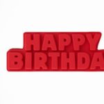HOME IDEAS Happy Birthday Silicone Cake Mold