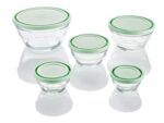 LIVARNO Glass Storage Containers, Mint - Image 2