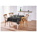 LIVARNO Home Tablecloth with Glitter Effect (Grey Tablecloth) - Image 2