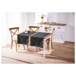 LIVARNO Home Table Runners with Glitter Effect (Grey Table Runner) - Image 2
