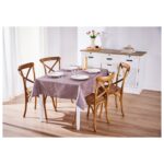 LIVARNO Home Glitter Effect Tablecloth or Table Runners (Pink Tablecloth) - Image 2
