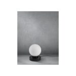 LIVARNO Home LED Table Lamp (Small Black Glass Ball) - Image 2