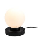 LIVARNO Home LED Table Lamp (Small Black Glass Ball) - Image 3