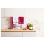 LIVARNO home Kitchen towel set, 5-piece (checkered/red) - Image 2