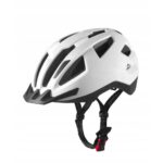 Crivit Women's / Men's Cycling Helmet with Taillight (White, S/M)
