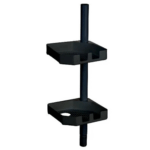 WENKO Telescopic bathroom shelf XXL (black)