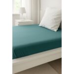 MICHALSKY Jersey fitted sheet, 90–100 x 200 cm (petroleum) - Image 2