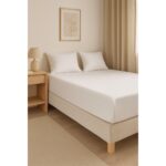 LIVARNO home Stretch jersey sheet, 90 – 100 x 200 cm (white) - Image 2