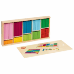 PLAYTIVE Wooden Montessori counting game (counting sticks)