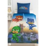 PJ MASKSkids’ bedding set featuring heroes in action. - Image 2