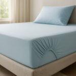 LIVARNO home Stretch jersey sheet, 90 – 100 x 200 cm (blue) - Image 2