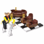 PLAYTIVE Lucky Luke Bathtub 95 Piece Building Block Set Western Figurine - Image 2