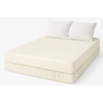 SANSIBAR Stretch jersey sheet, 140 – 160 x 200 cm (cream)