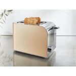 SWITCH ON Double Toaster Champagne