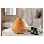 Silvercrest Ultrasonic Aroma Diffuser, Wood Design - Image 2