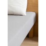 LIVARNO Jersey Fitted Sheet, 140-160x200cm (grey) - Image 2