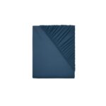 LIVARNO home Stretch jersey sheet, 90 – 100 x 200 cm (dark blue)