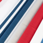 LIVARNO Renforcé bed linen XL 155 x 220 cm - Blue White Red striped - Image 2
