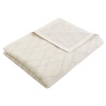 LIVARNO home Blanket, 150 x 200 cm (shapes/white)