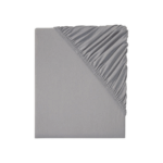 LIVARNO home Stretch jersey sheet, 90-100 x 200 cm (gray)