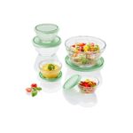 LIVARNO Glass Storage Containers, Mint - Image 3