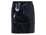 ESMARA Women's sequin miniskirt (S (36/38), navy blue)