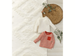 LUPILU Baby 2 Long-Sleeve T-Shirts, Striped (2-6 Months) - Image 2