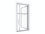 LIVARNO Aluminium insect screen door, 100 x 210 cm, with kick protection - Image 4