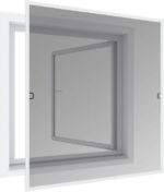 LIVARNO home Aluminum insect screen for window, 1.3 x 1.5 m (white)