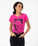 SUPER MARIO Damen-T-Shirt – Pink cotton shirt - Image 2