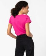 SUPER MARIO Damen-T-Shirt – Pink cotton shirt - Image 3