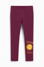 DISNEY Girls' Leggings, Bordeaux (110/116)