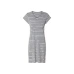 Esmara Women's Nightdress, Size XL, Striped/Grey