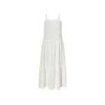 ESMARA® Women's muslin midi dress (38, white)