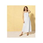 ESMARA® Women's muslin midi dress (38, white) - Image 2